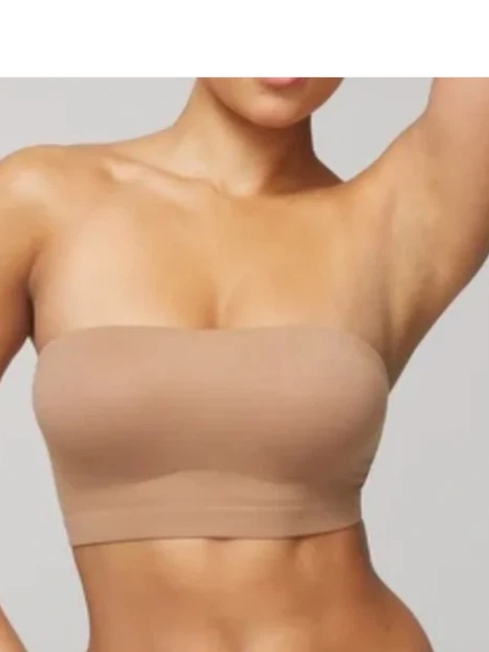 SOMA Enbliss Bandeau strapless wireless bra -  Large NWT warm amber/tan tube top - Picture 2 of 8